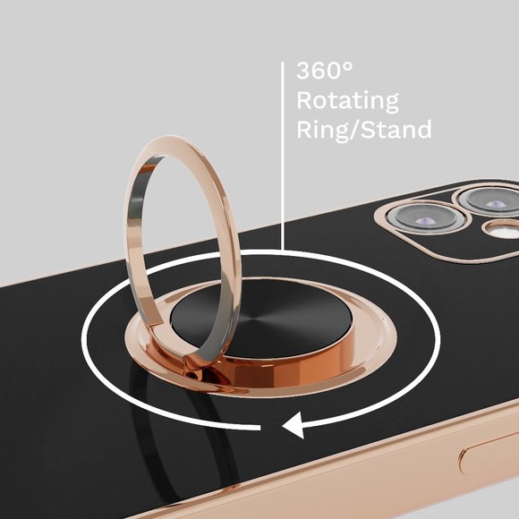 Phone Case with Ring for iPhone 12 Mini Black NWT - Picture 3 of 4